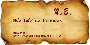 Méhész Benedek névjegykártya